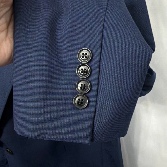 Ted Baker Endurance Blazer 44R Blue Wool 2 Button Jay Ct Sport Jacket London - Picture 10 of 12